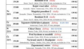 Program kina - 09/2026 - 1